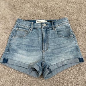 Garage High rise light blue jean short size US 03